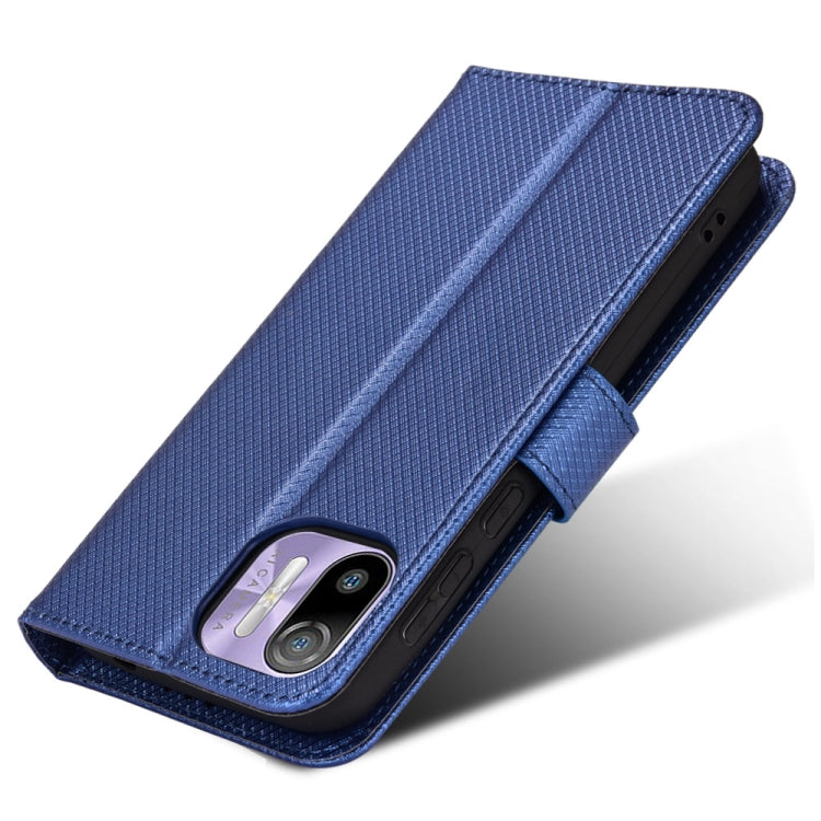 For Ulefone Note 6/ Note 6P Diamond Texture Leather Phone Case(Blue) - Ulefone Cases by PMC Jewellery | Online Shopping South Africa | PMC Jewellery | Buy Now Pay Later Mobicred