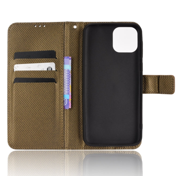 For Ulefone Note 6/ Note 6P Diamond Texture Leather Phone Case(Copper) - Ulefone Cases by PMC Jewellery | Online Shopping South Africa | PMC Jewellery | Buy Now Pay Later Mobicred