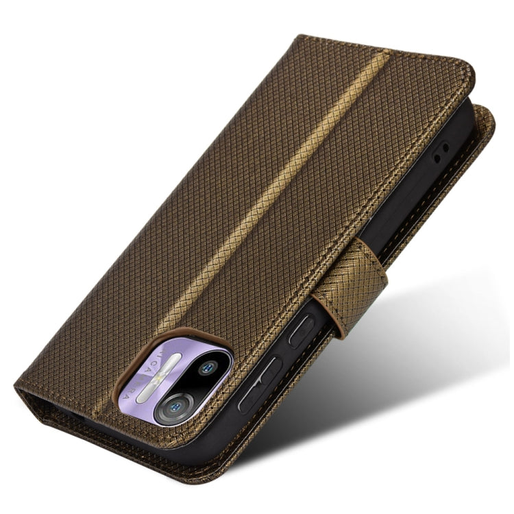 For Ulefone Note 6/ Note 6P Diamond Texture Leather Phone Case(Copper) - Ulefone Cases by PMC Jewellery | Online Shopping South Africa | PMC Jewellery | Buy Now Pay Later Mobicred