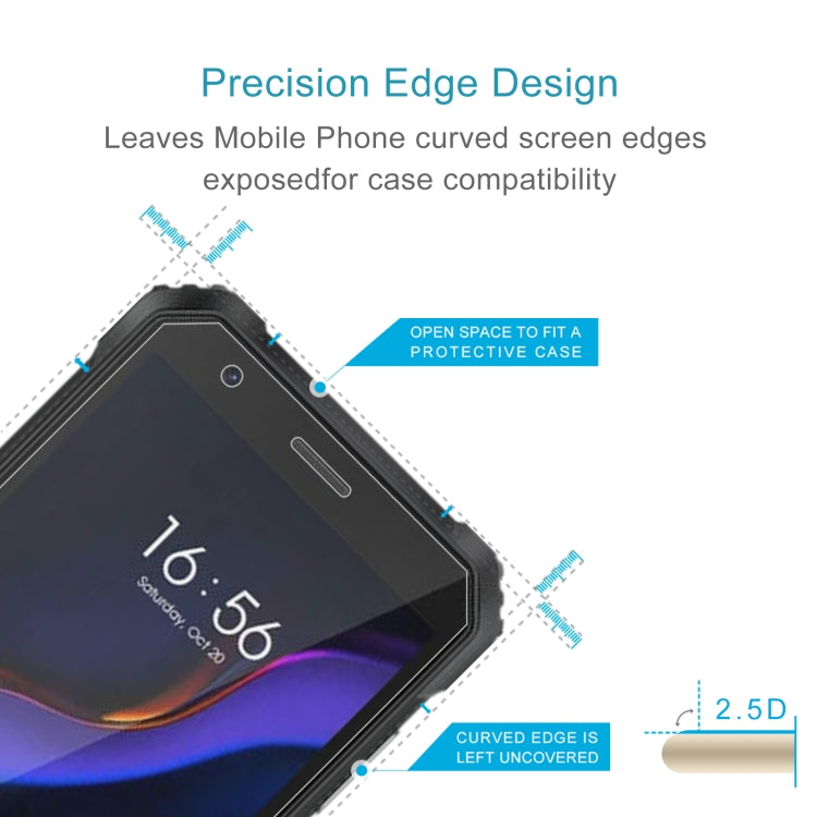 50 PCS 0.26mm 9H 2.5D Tempered Glass Film For Blackview OSCAL S60 Pro - For Blackview by PMC Jewellery | Online Shopping South Africa | PMC Jewellery