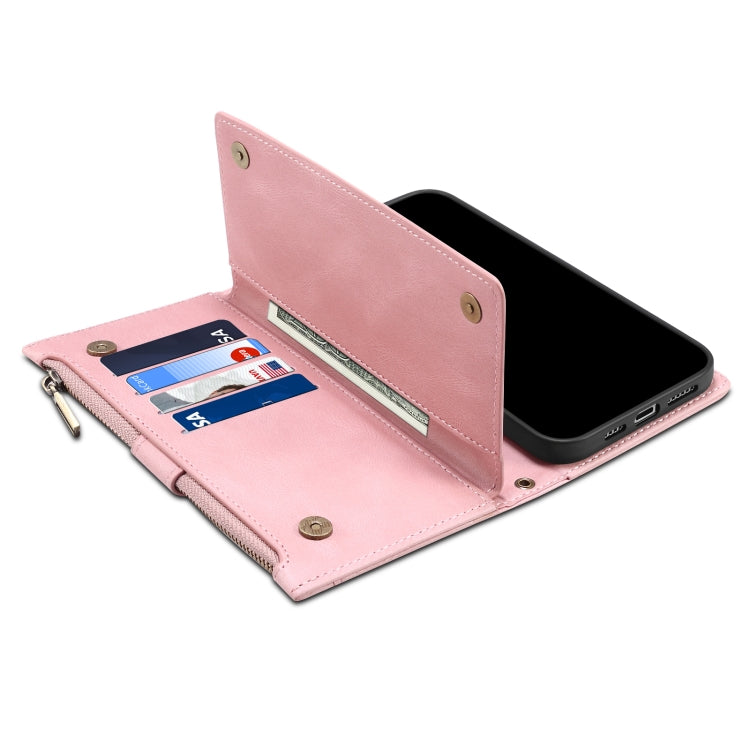 For Motorola Edge S30 Retro Frosted Leather Phone Case(Rose Gold) - Motorola Cases by PMC TechLife | Online Shopping South Africa | PMC TechLife | Buy Now Pay Later Mobicred