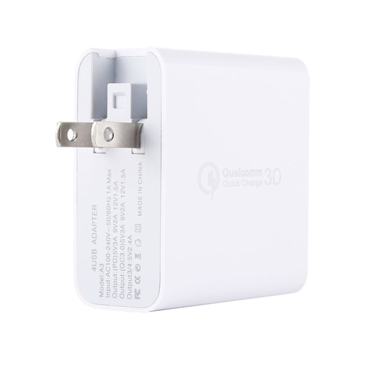 A3 PD 18W USB-C / Type-C + QC3.0 USB + Dual USB Interface Travel Charger - free shipping - PMC Jewellery - Order now!