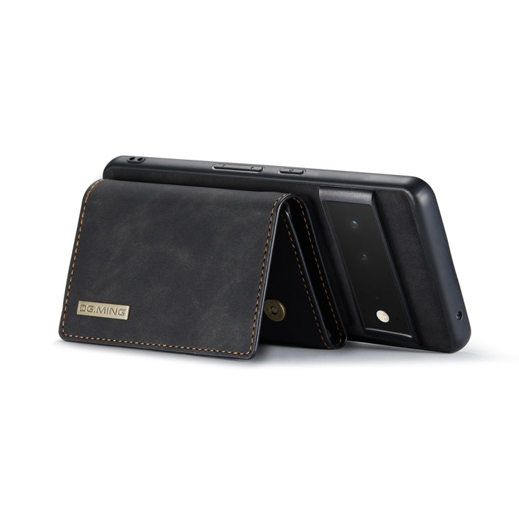 For Google Pixel 6 Pro DG.MING M1 Series 3-Fold Multi Card Wallet Back Cover Leather Phone Case(Black) - Google Cases by DG.MING | Online Shopping South Africa | PMC TechLife | Buy Now Pay Later Mobicred