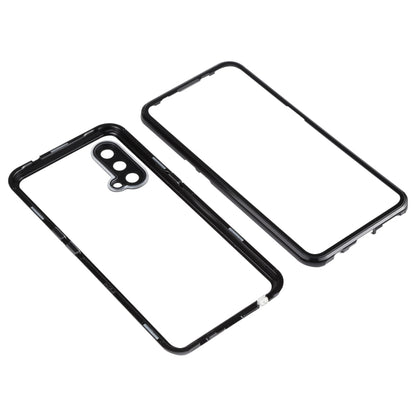 For OnePlus Nord CE 5G Full Cover Magnetic Metal Tempered Glass Phone Case(Black) - OnePlus Cases by PMC Jewellery | Online Shopping South Africa | PMC Jewellery