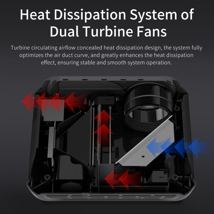 T7i 720P 200 ANSI Home Theater LED HD Digital Projector, Basic Version, US Plug(Silver Grey) - LED Projector by PMC TechLife | Online Shopping South Africa | PMC TechLife | Buy Now Pay Later Mobicred