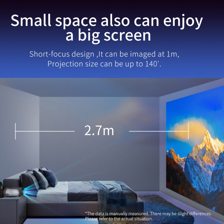 T7i 720P 200 ANSI Home Theater LED HD Digital Projector, Same Screen Version, EU Plug(Silver Grey) - LED Projector by PMC TechLife | Online Shopping South Africa | PMC TechLife | Buy Now Pay Later Mobicred