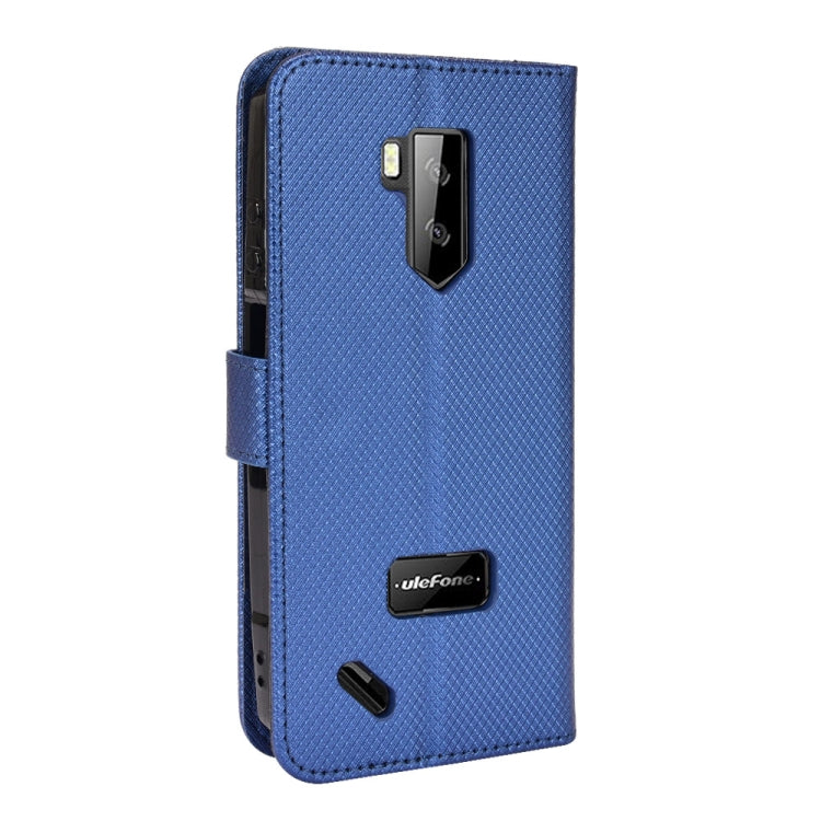 For Ulefone Armor X9 Diamond Texture Leather Phone Case(Blue) - Ulefone Cases by PMC Jewellery | Online Shopping South Africa | PMC Jewellery | Buy Now Pay Later Mobicred
