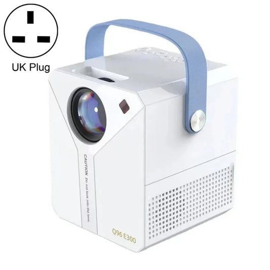 Q96 E300 Intelligent Portable HD 4K Projector, UK Plug, Specification:Android Version(White) - Mini Projector by PMC Jewellery | Online Shopping South Africa | PMC Jewellery | Buy Now Pay Later Mobicred