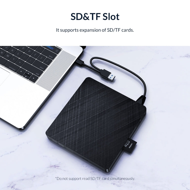 ORICO XD010 External Optical Drive Extension(Black) - free shipping - PMC Jewellery - Order now!