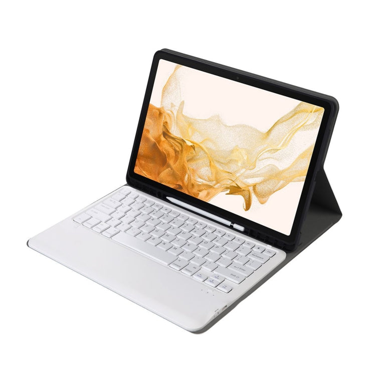 A800B Split Bluetooth Keyboard Leather Case with Holder & Pen Slot For Samsung Galaxy Tab S8+ X800(Rose Gold) - Samsung Keyboard by PMC TechLife | Online Shopping South Africa | PMC TechLife