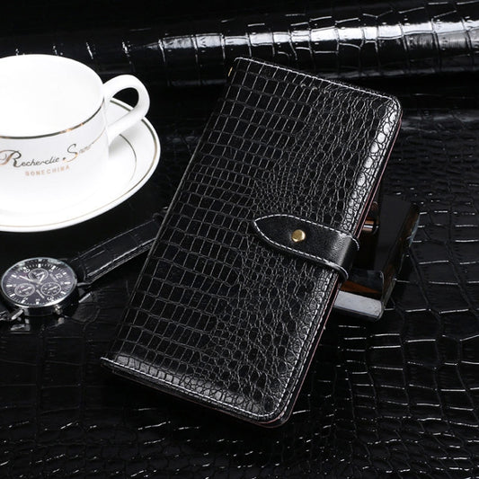 For Ulefone Note 12P idewei Crocodile Texture Horizontal Flip Phone Leather Phone Case(Black) - Ulefone Cases by idewei | Online Shopping South Africa | PMC Jewellery | Buy Now Pay Later Mobicred