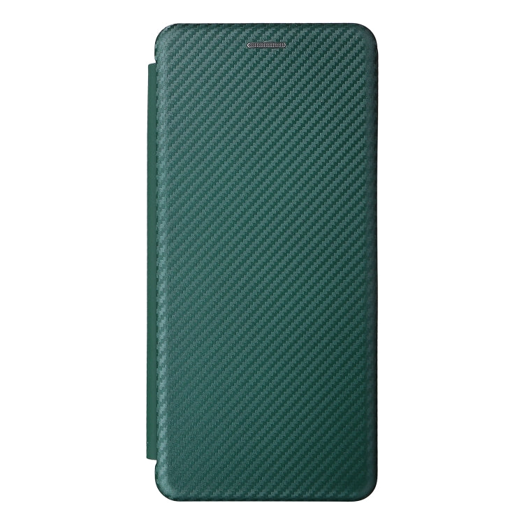 For Ulefone Note 12P Carbon Fiber Texture Horizontal Flip PU Phone Case(Green) - Ulefone Cases by PMC Jewellery | Online Shopping South Africa | PMC Jewellery | Buy Now Pay Later Mobicred
