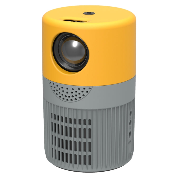T400 100 inch Screen 3000 Lumens LED Mini Projector, Plug Type:UK Plug(Grey Yellow) - Mini Projector by PMC TechLife | Online Shopping South Africa | PMC TechLife | Buy Now Pay Later Mobicred