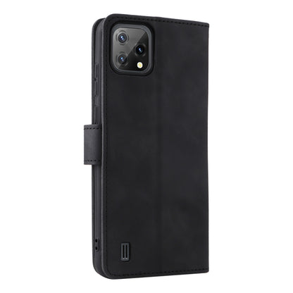 For Blackview A55 Skin Feel Magnetic Buckle Leather Phone Case(Black) - More Brand by PMC Jewellery | Online Shopping South Africa | PMC Jewellery