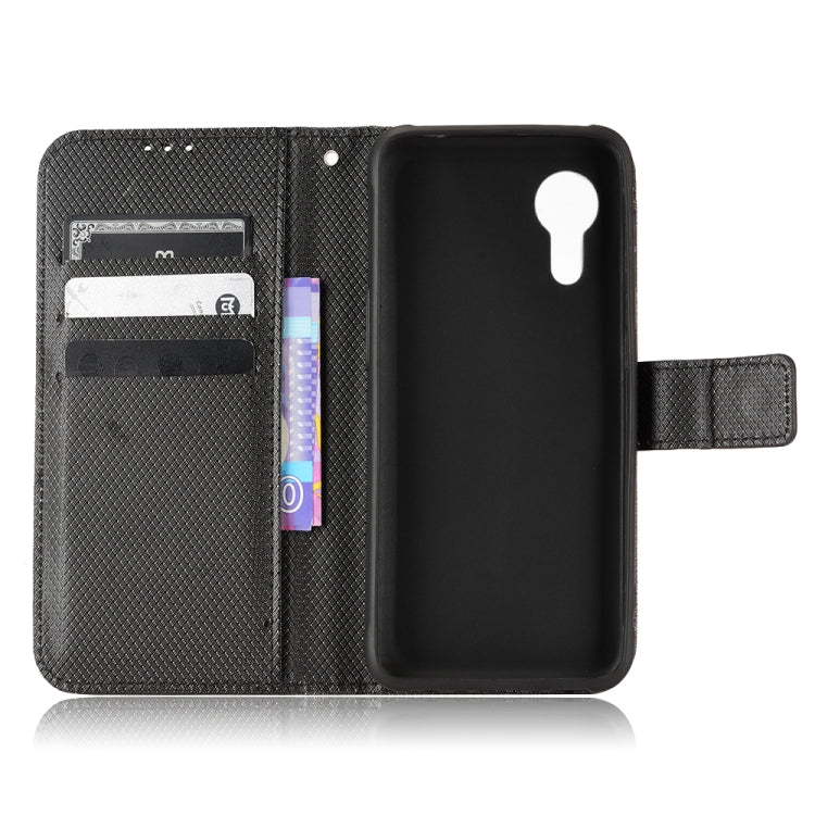 For Samsung Galaxy Xcover 5 Diamond Texture Leather Phone Case(Black) - Galaxy Phone Cases by PMC TechLife | Online Shopping South Africa | PMC TechLife