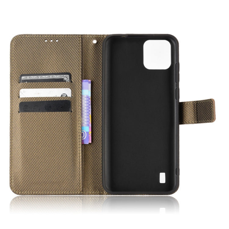 For Blackview A55 Diamond Texture Leather Phone Case(Brown) - More Brand by PMC TechLife | Online Shopping South Africa | PMC TechLife | Buy Now Pay Later Mobicred