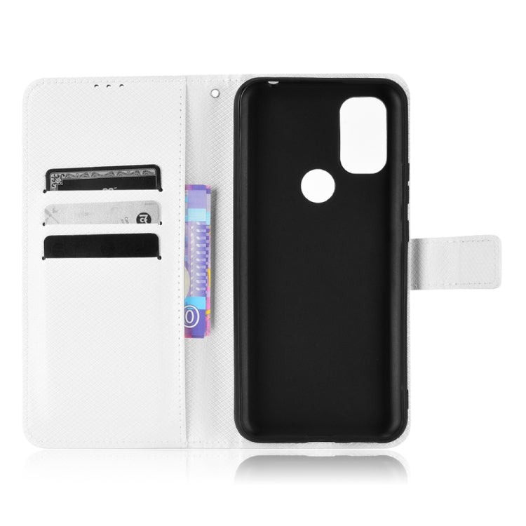 For Blackview A70 2021 Diamond Texture Leather Phone Case(White) - More Brand by PMC Jewellery | Online Shopping South Africa | PMC Jewellery