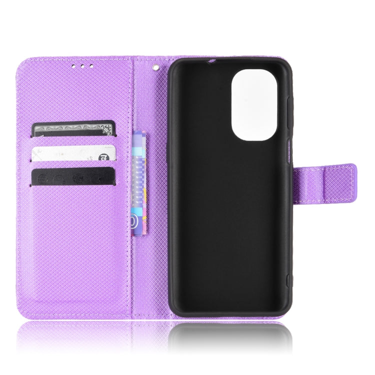 For Ulefone Note 13P Diamond Texture Leather Phone Case(Purple) - Ulefone Cases by PMC Jewellery | Online Shopping South Africa | PMC Jewellery | Buy Now Pay Later Mobicred