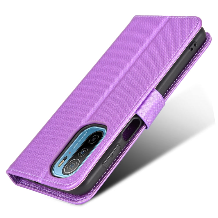 For Ulefone Note 13P Diamond Texture Leather Phone Case(Purple) - Ulefone Cases by PMC Jewellery | Online Shopping South Africa | PMC Jewellery | Buy Now Pay Later Mobicred