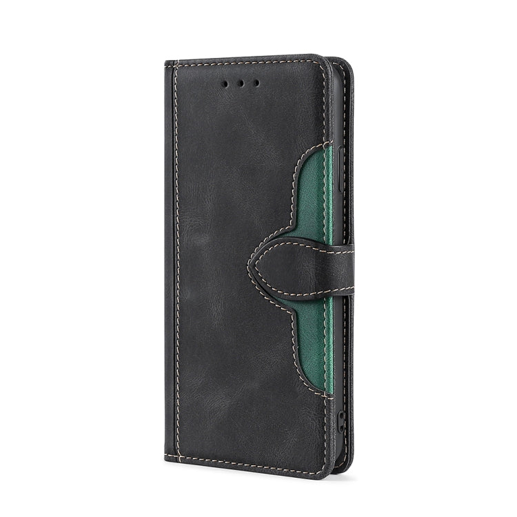 For Blackview A100 Skin Feel Straw Hat Magnetic Buckle Leather Phone Case(Black) - More Brand by PMC Jewellery | Online Shopping South Africa | PMC Jewellery