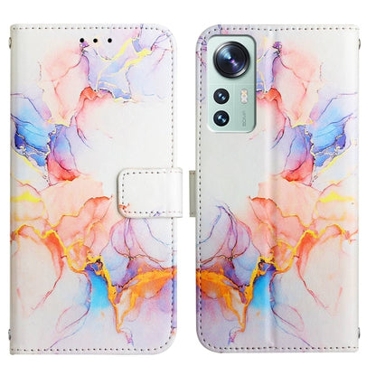 For Xiaomi 12 Pro PT003 Marble Pattern Flip Leather Phone Case(Galaxy Marble White LS004) - Xiaomi Cases by PMC Jewellery | Online Shopping South Africa | PMC Jewellery