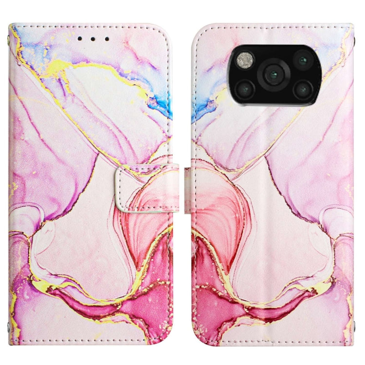 For Xiaomi Poco X3 NFC / X3 Pro / X3 PT003 Marble Pattern Flip Leather Phone Case(Rose Gold LS005) - Xiaomi Cases by PMC Jewellery | Online Shopping South Africa | PMC Jewellery