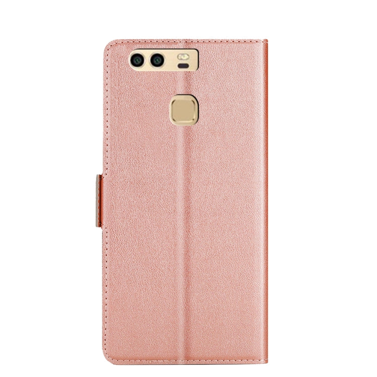 For Huawei P9 Ultra-thin Voltage Side Buckle PU + TPU Leather Phone Case(Rose Gold) - Huawei Cases by PMC Jewellery | Online Shopping South Africa | PMC Jewellery