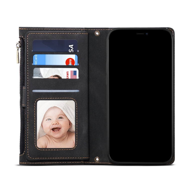 For Google Pixel 7 Pro 5G Retro Frosted Horizontal Flip Leather Phone Case(Black) - free shipping - PMC TechLife - Order now!