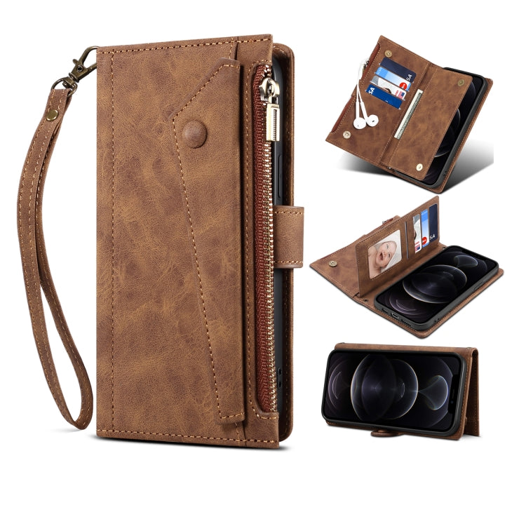 For Google Pixel 7 Pro 5G Retro Frosted Horizontal Flip Leather Phone Case(Brown) - Google Cases by PMC TechLife | Online Shopping South Africa | PMC TechLife | Buy Now Pay Later Mobicred