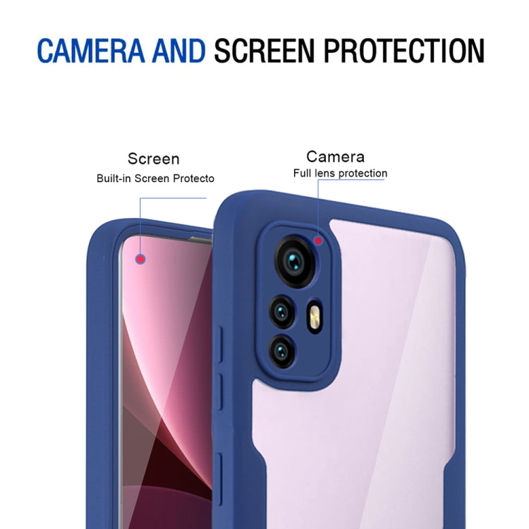 For Xiaomi 12 5G Acrylic + TPU 360 Degrees Full Coverage Shockproof Phone Case(Green) - Xiaomi Cases by PMC TechLife | Online Shopping South Africa | PMC TechLife