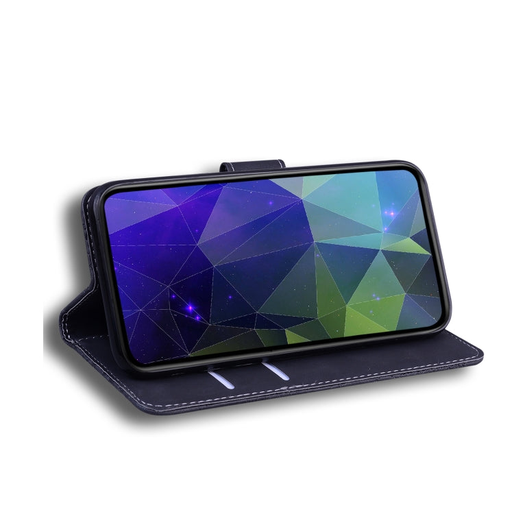 For Blackview A80 Skin Feel Pure Color Flip Leather Phone Case(Black) - More Brand by PMC TechLife | Online Shopping South Africa | PMC TechLife