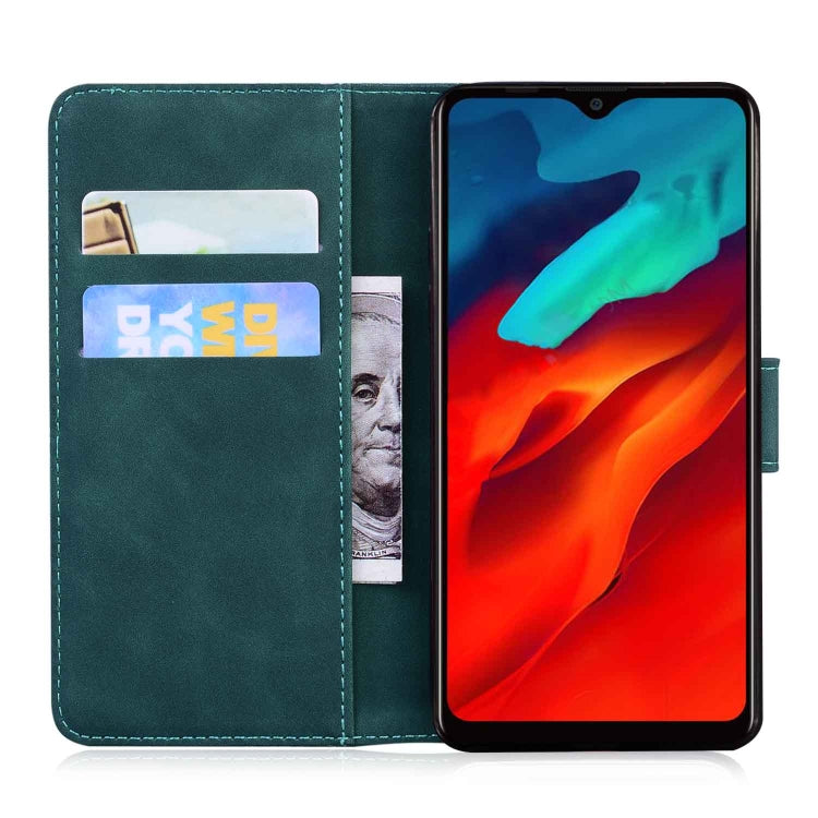 For Blackview A80 Pro Skin Feel Pure Color Flip Leather Phone Case(Green) - More Brand by PMC TechLife | Online Shopping South Africa | PMC TechLife | Buy Now Pay Later Mobicred