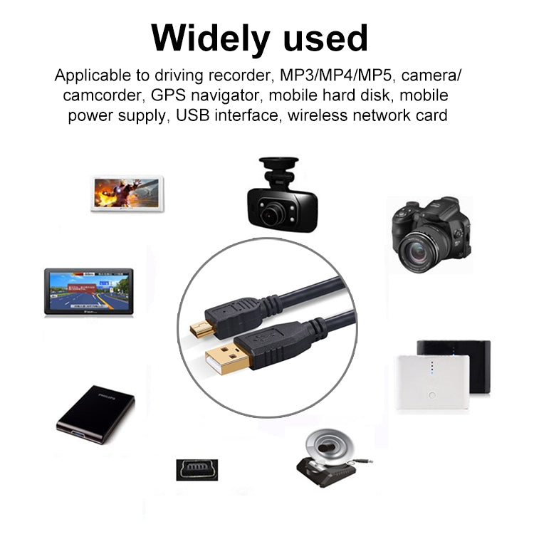 10m Mini 5 Pin to USB 2.0 Camera Extension Data Cable -  by PMC TechLife | Online Shopping South Africa | PMC TechLife | Buy Now Pay Later Mobicred
