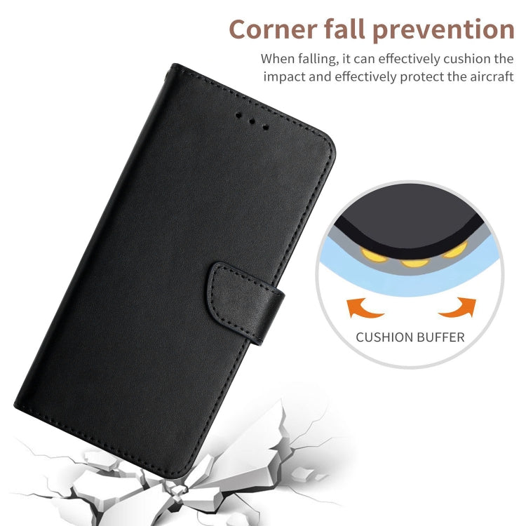 For TCL 20 Pro 5G Genuine Leather Fingerprint-proof Flip Phone Case(Black) - More Brand by PMC TechLife | Online Shopping South Africa | PMC TechLife | Buy Now Pay Later Mobicred