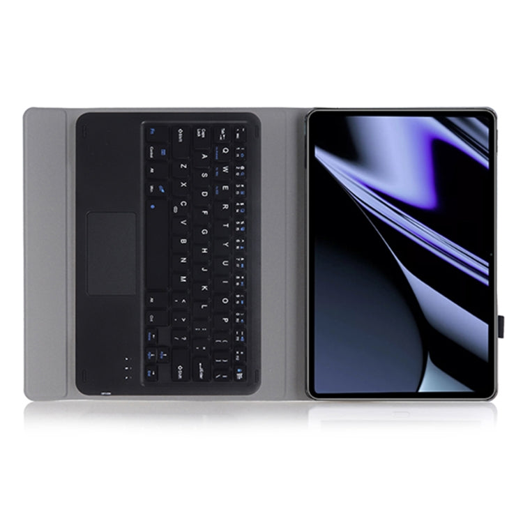 OP11-A Lambskin Texture Ultra-thin Bluetooth Keyboard Leather Case with Touchpad For OPPO Pad 11 inch(Black) - Others Keyboard by PMC Jewellery | Online Shopping South Africa | PMC Jewellery