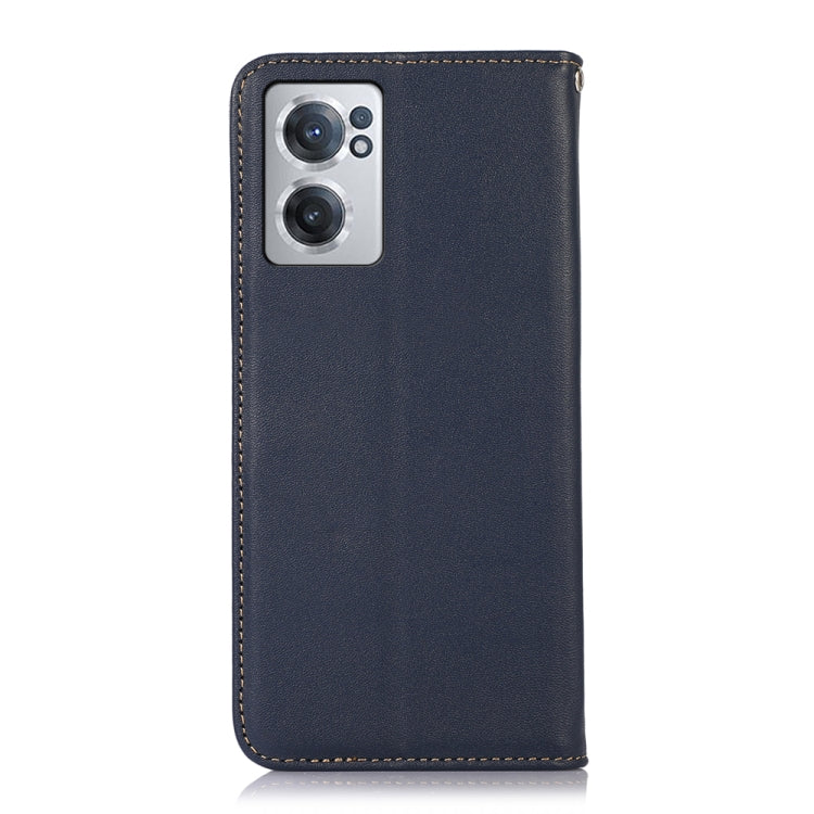 For OnePlus Nord CE 2 5G KHAZNEH Nappa Top Layer Cowhide Leather Phone Case(Blue) - OnePlus Cases by PMC TechLife | Online Shopping South Africa | PMC TechLife | Buy Now Pay Later Mobicred