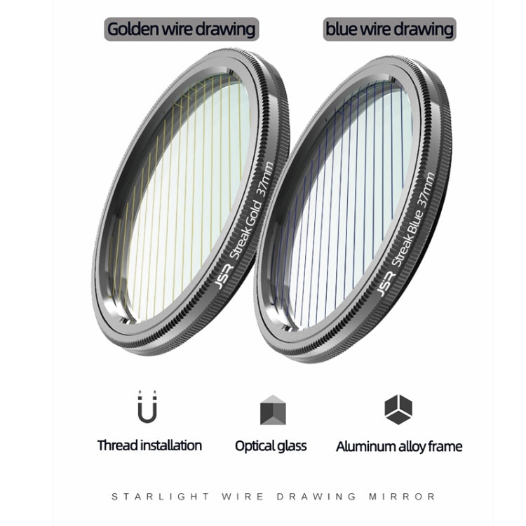 JSR Starlight Drawing Camera Lens Filter, Size:55mm(Streak Gold) - free shipping - PMC TechLife - Order now!