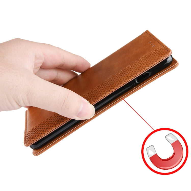 For Blackview A95 Magnetic Buckle Retro Texture Leather Phone Case(Brown) - More Brand by PMC TechLife | Online Shopping South Africa | PMC TechLife | Buy Now Pay Later Mobicred