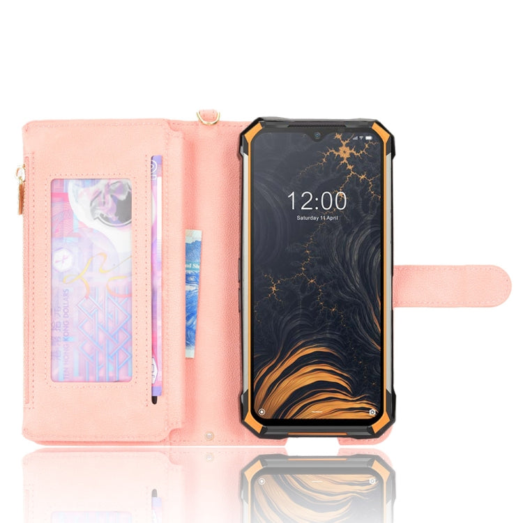 For Doogee S88 Pro / S88 Plus Litchi Texture Zipper Leather Phone Case(Pink) - Doogee Cases by PMC TechLife | Online Shopping South Africa | PMC TechLife | Buy Now Pay Later Mobicred
