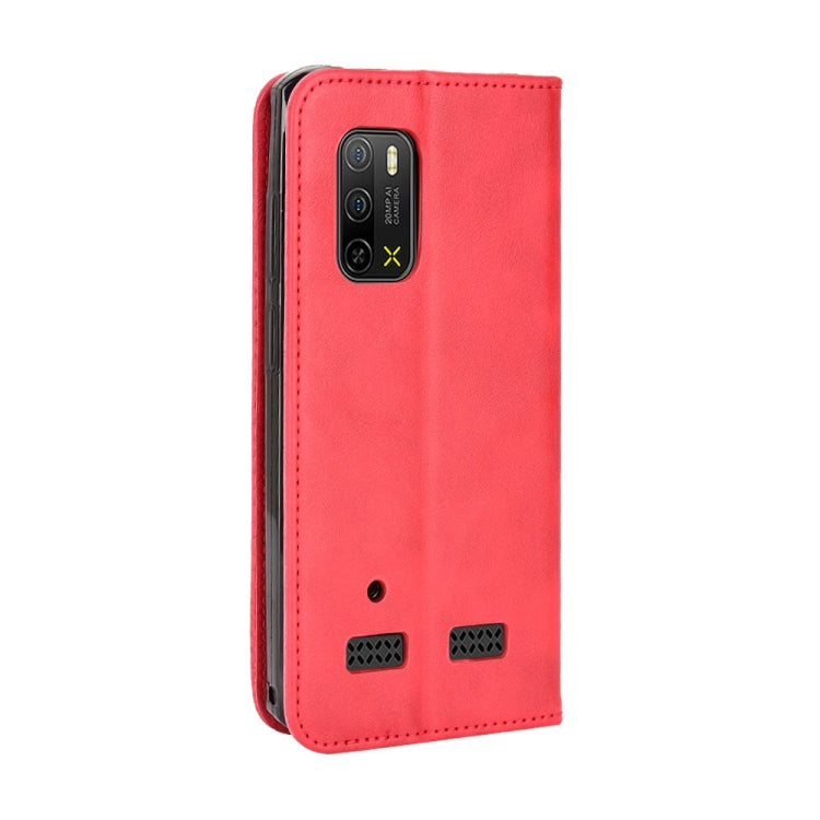 For Ulefone Armor X10 / X10 Pro Magnetic Buckle Retro Texture Leather Phone Case(Red) - Ulefone Cases by PMC Jewellery | Online Shopping South Africa | PMC Jewellery | Buy Now Pay Later Mobicred