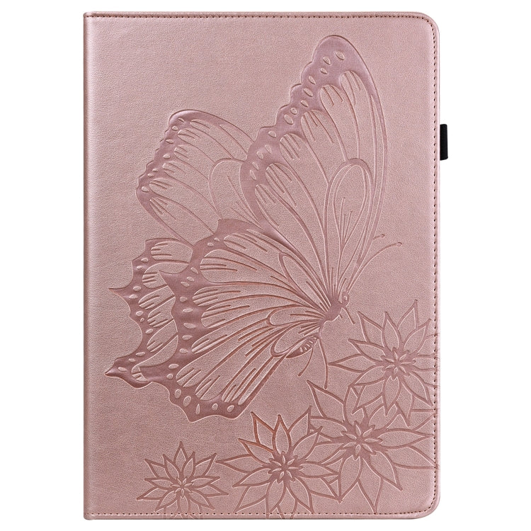 For OPPO Pad 11 inch 2022 Big Butterfly Embossed Leather Tablet Case(Rose Gold) - OPPO by PMC TechLife | Online Shopping South Africa | PMC TechLife | Buy Now Pay Later Mobicred