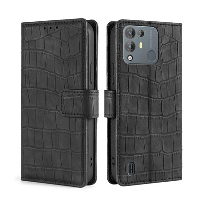 For Blackview A55 Pro Skin Feel Crocodile Magnetic Clasp Leather Phone Case(Black) - More Brand by PMC Jewellery | Online Shopping South Africa | PMC Jewellery