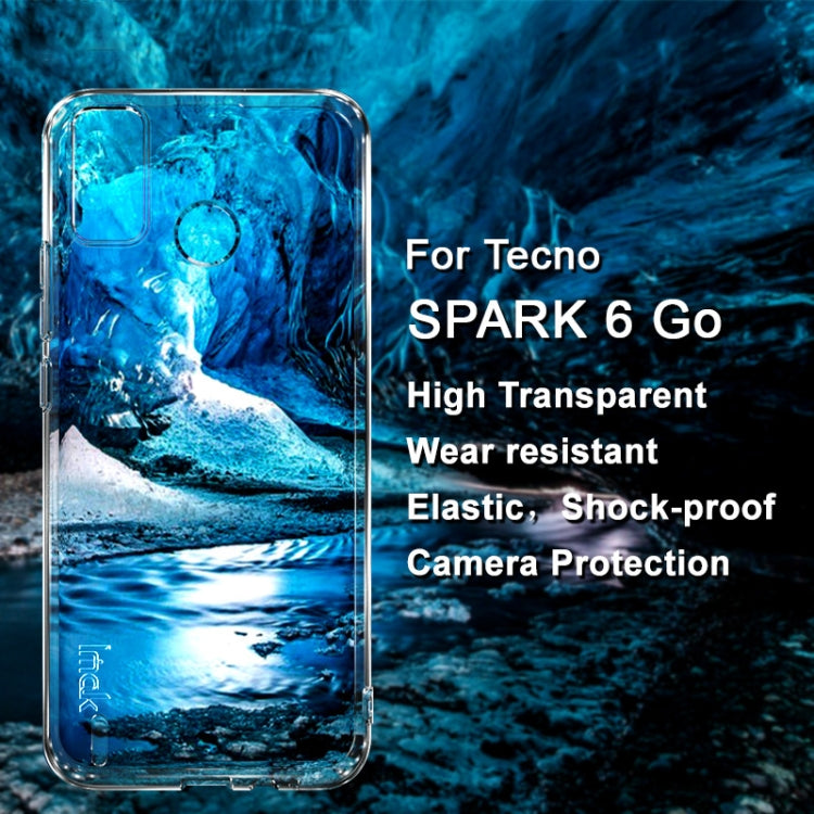 For Tecno Spark 6 Go imak UX-5 Series Transparent Shockproof TPU Phone Case - Tecno Cases by imak | Online Shopping South Africa | PMC Jewellery | Buy Now Pay Later Mobicred