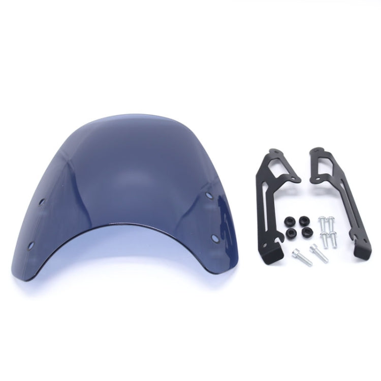 XRL-DF-7654 Motorcycle Headlight Retro Windshield for DUCATI(Transparent Smoked) - Others by PMC TechLife | Online Shopping South Africa | PMC TechLife | Buy Now Pay Later Mobicred