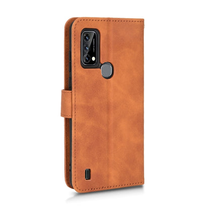 For Blackview A50 Skin Feel Magnetic Flip Leather Phone Case(Brown) - More Brand by PMC Jewellery | Online Shopping South Africa | PMC Jewellery