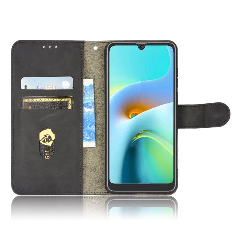 For Blackview A50 Skin Feel Magnetic Flip Leather Phone Case(Black) - More Brand by PMC TechLife | Online Shopping South Africa | PMC TechLife | Buy Now Pay Later Mobicred