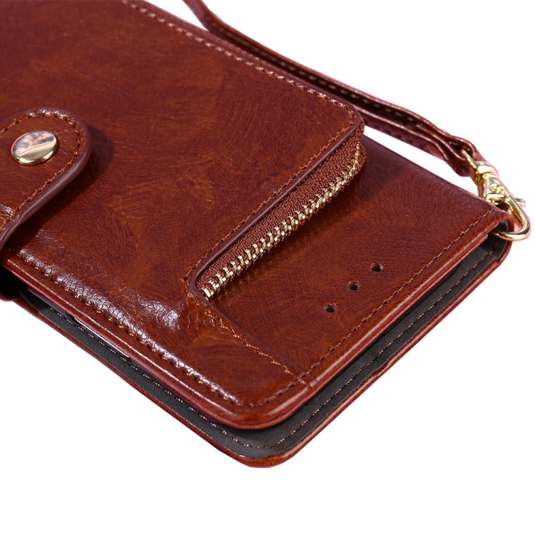 For OPPO Realme C35 Zipper Bag Leather Phone Case(Rose Gold) - Realme Cases by PMC TechLife | Online Shopping South Africa | PMC TechLife | Buy Now Pay Later Mobicred