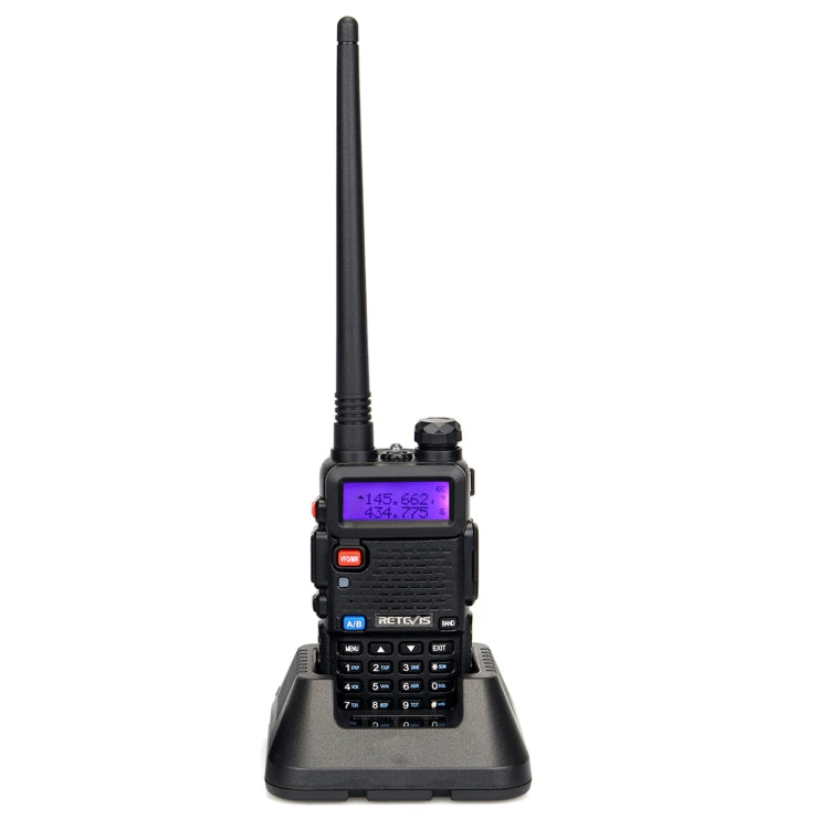 RETEVIS RT5R EU Frequency 144-146MHz & 430-440MHz Handheld Two Way Radio Walkie Talkie(Black) - Handheld Walkie Talkie by RETEVIS | Online Shopping South Africa | PMC Jewellery | Buy Now Pay Later Mobicred