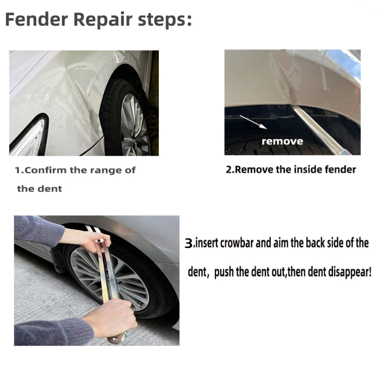 N9 Car Dent Removal Fender Damage Repair Puller Lifter Arc Crowbar Tools - Sheet Metal Tools by PMC TechLife | Online Shopping South Africa | PMC TechLife | Buy Now Pay Later Mobicred