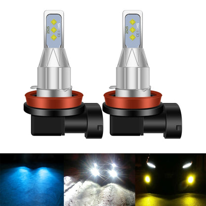 1 Pair H8 DC 12V-24V 12W 1800LM Car LED Fog Light(Yellow Light) - Fog / Driving Lights by PMC Jewellery | Online Shopping South Africa | PMC Jewellery | Buy Now Pay Later Mobicred